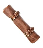 Angus Stoke Messertasche Leder für Köche - Echt-Leder Kochmesserrolle...