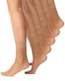 Nur Die 5er Pack Söckchen Seidenfein 15 DEN transparente Nylon...