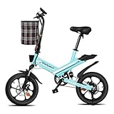 Bodywel T16 Mini E Bike 16 Zoll Elektrofahrrad 250W 36V/10.4AH Akku mit APP...