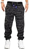 RMK Herren Hose Jogginghose Trainingshose Fitnesshose Camouflage Dunkel...