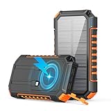 Wireless-Solar-Power-Bank-27000mAh - Riapow 22,5W Schnellladung Powerbank...