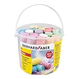 EBERHARD FABER 526520 - Straßenkreide Glitzer 20er Eimer, 6 leuchtenden...