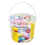 Eberhard Faber 526520 - Straßenkreide Glitzer 20er Eimer, 6 leuchtenden...