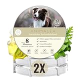 Animalea® Zeckenhalsband für Hunde (2 Stück) 100% naürliche...