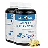 NORSAN Premium Omega-3 Arktis Dorschöl Kapseln 2x120 Kapseln / 1.500 mg...