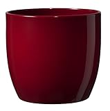 Soendgen Keramik Blumenübertopf, Basel Full Color, bordeaux, 14 x 14 x 13...
