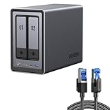 UGREEN NASync DXP2800 2-Bay NAS Server mit Cat 8 LAN Kabel, Intel N100...