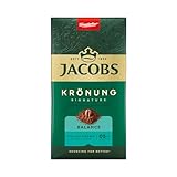 Jacobs Filterkaffee Krönung Balance, Halber Koffeingehalt, Gemahlener...