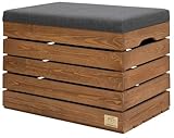 Sektum Ran | Sitztruhe mit stauraum holz - polsterbank Sitzbox - sitzbank...