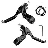 RUJOI Bike Bremshebel Set,1 Pair Aluminium Alloy Fahrradbremse Handle mit...