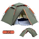 Camping Zelt Pop Up Zelte Doppelschicht Camping 2-4 Personen PU5000...
