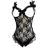 WMZRKY Sexy Dessous für Damen, Spitze, Babydoll, offen, Mini-Body,...