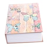 LALAFINA Buchsafe mit Zahlenschloss Stabile Metall Safe Box Kombination...