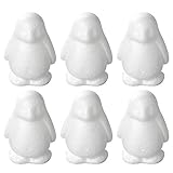 PRETYZOOM Styropor Figuren Pinguin DIY Handwerk Schaum Tierfiguren Weiß...