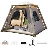 Kabxhueo Aufblasbare Zelt mit Pumpe 4 Personen Zelte für Camping...
