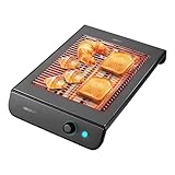 Cecotec Turbo EasyToast InoxDark Flacher Toaster für alle Brot- und...