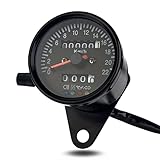 Shkalacar Motorrad Tachometer (220km/h), Motorrad Kilometerzähler Tacho...