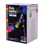 Spetebo LED Party Lichterkette mit 80 Kugeln - bunt - Festbeleuchtung mit...