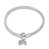 KUNSIR Armbänder Damen Moments Schlangen-Gliederarmband für Bead...