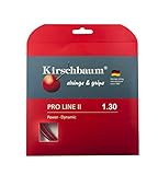 Kirschbaum Unisex – Erwachsene Pro Line 2 Tennis-Saite, rot-rot, 1,25 mm...