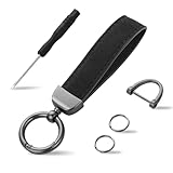 AOZUO Echtes Leder Auto Schlüsselanhänger, Universal Leder...