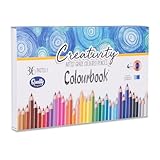 Colourbook Creativity Set mit 36 Buntstiften, bruchsichere Mine, 4 mm,...