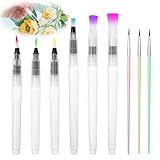 6 Stück Wassertankpinsel Aquarell and 3 Stück Aquarell Pinsel, Pinsel mit...