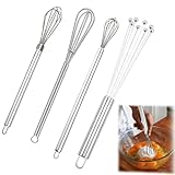4 Stück Teiliges Schneebesen-Set Schneebesen Klein Rührbesen Whisk...