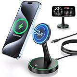Mag-Safe ladestation iPhone, 15W Schnelles Wireless Charger für iPhone 16...