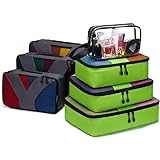 YZAOLL 7-teiliges Set Packwürfel, Gepäck-Organizer-Taschen für...