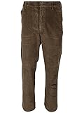 SOUNON Herren Cordhose, Stretch - Braun, Groesse: 54