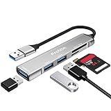 SD Kartenleser, Frotox 5 in 1 USB Adapter mit SD/Micro SD Kartenlesegerät,...