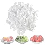 200 Stück Frischhaltebeutel, Frischhaltefolie mit Gummizug, Elastische...