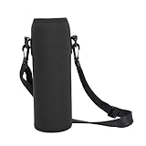 1L Wasserflaschenhülle aus Neopren, Flaschenhalter Tasche mit Gurt Outdoor...