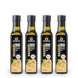 Kräuterland Bio Walnussöl 4x250ml (1Liter), Walnusskernöl, nativ,...