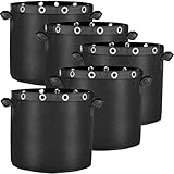 Zouway 5X Pflanzsack 30L aus Vliesstoff, Pflanzsäcke für Niedrigstress...
