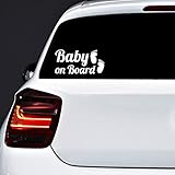Autodomy 2 Stück Baby On Board Baby an Bord Füße Hohe Sichtbarkeit aus...