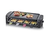 SEVERIN Raclette-Grill, Raclette mit großer antihaftbeschichteter...