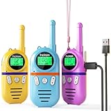 Inspireyes Walkie Talkie Kinder Aufladbar, 48 Stunden Arbeitszeit, 8...