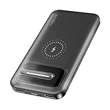 LogiLink PA0343RF - Powerbank mit 10.000 mAh, kabelloses Laden oder per...