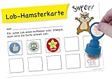 TimeTEX Lob-Hamsterkarte A5 mit Platz für 10 Stempel oder Aufkleber - Set...