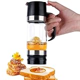 bssmmai Honigspender, Honigspender Tropffrei Glas mit Griff, 9 Oz...