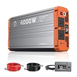 TOPBULL 4000 W reiner Sinus-Wechselrichter 12 V DC auf 110 V AC 120 V...