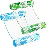 Sloosh 2 Packungen Hängematte Pool Floats Erwachsene, 4 in 1 Mehrzweck...