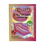 YEAUTY SUPER SET Powerful Pomegranate - EYE und LIP MASK in einem Produkt...