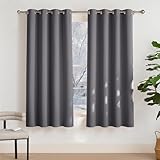 PONY DANCE Verdunklungsvorhänge mit Ösen für Schlafzimmer Thermogardinen...