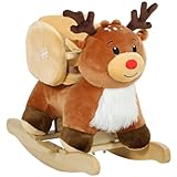 AIYAPLAY Kinder Schaukelpferd Baby Schaukeltier Rentier mit Schlafliedern,...