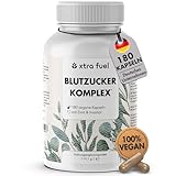 Blutzucker Komplex - 180 Kapseln hochdosiert - mit Chrom, Ceylon-Zimt,...