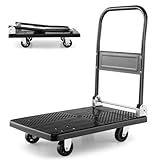 YCNLYSSR 200 kg 400 kg Klappbarer Plattformwagen, Hochleistungs-Sackkarre...