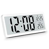 Sukeen Digitale Wanduhr batteriebetrieben, Wanduhr Digitaluhr mit großen...